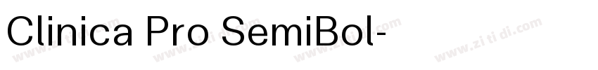 Clinica Pro SemiBol字体转换 Clinica Pro SemiBol字体转换